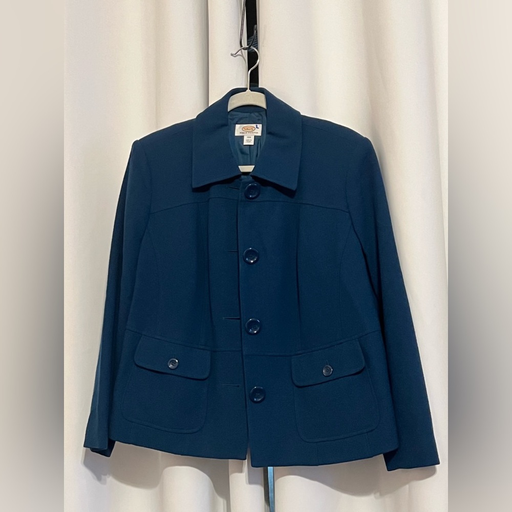 Beautiful Wool Teal Talbots jacket 16 W